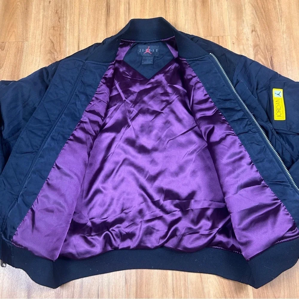 Air Jordan Men’s Sports Full-Length Zipper Autumn Jacket Black Size‎ M